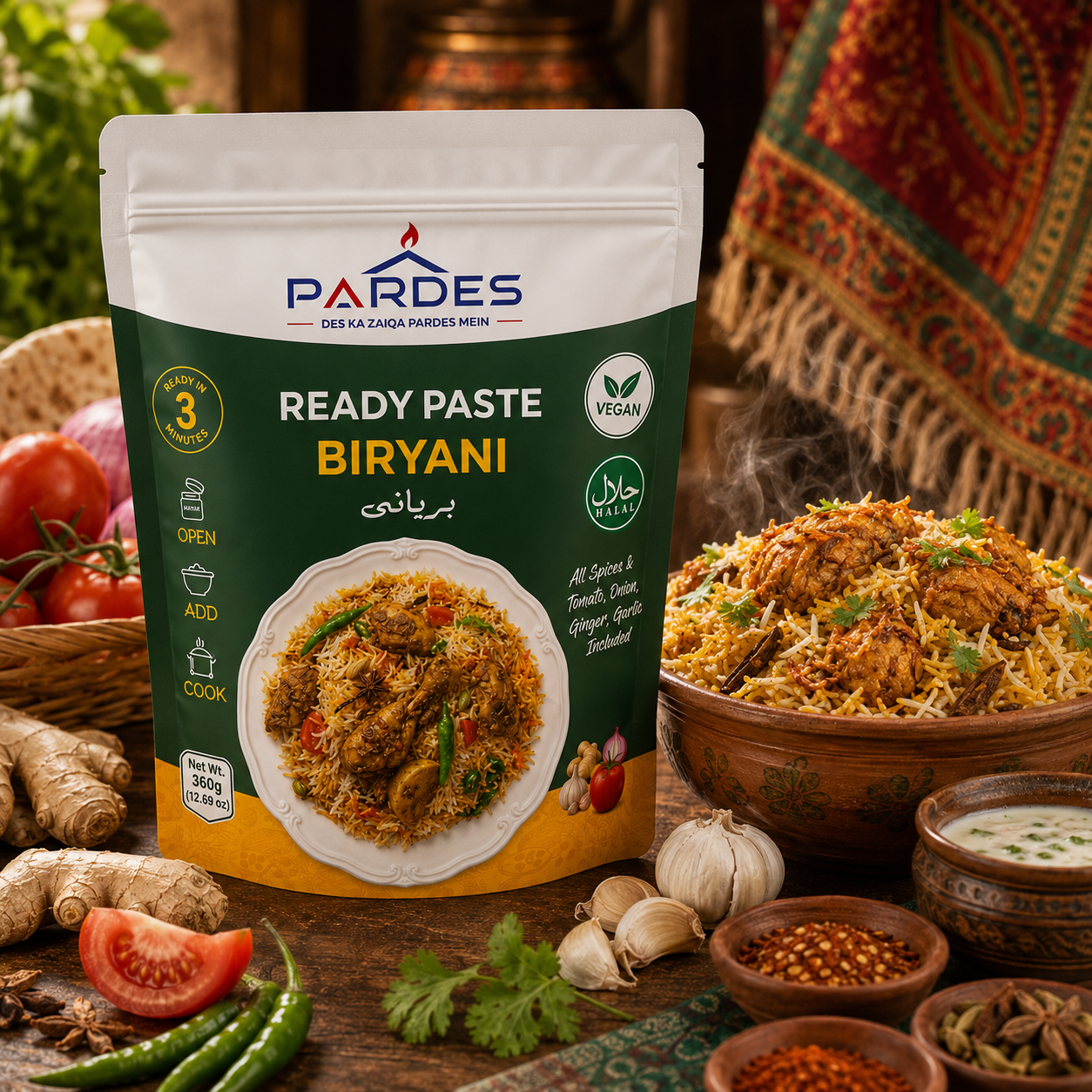 Pardes Foods Biryani Cooking Paste – Authentic Pakistani Recipe